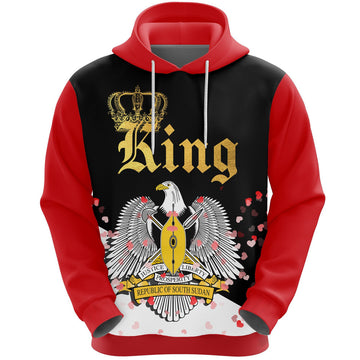 FUNSTUFFPRINT South Sudan King Valentine 3D Hoodie and Zip Hoodie