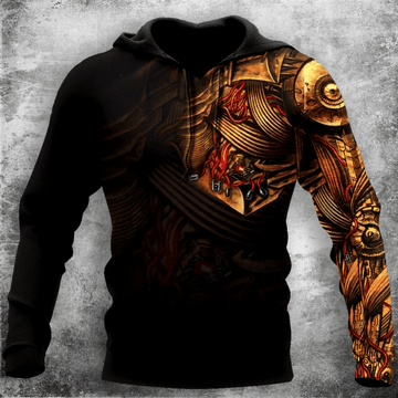 FUNSTUFFPRINT Steampunk Mechanic 3D Hoodie and Zip Hoodie