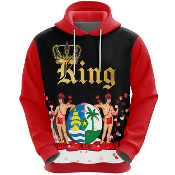 FUNSTUFFPRINT Suriname King Valentine 3D Hoodie and Zip Hoodie