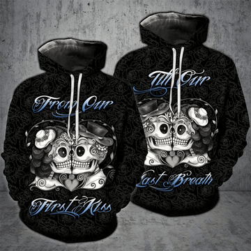 FUNSTUFFPRINT Till Our Last Breath Couple 3D Hoodie and Zip Hoodie
