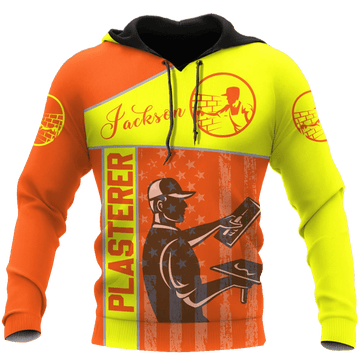 FUNSTUFFPRINT Tradesman Clothing Personlized Plasterer Lover 3D Hoodie and Zip Hoodie