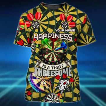 Customized With Name Dart Player 3D Tee Shirt For Men And Woman, Dart Lovers Gifts 3D T-Shirt