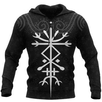 FUNSTUFFPRINT Viking Eagle Iceland 3D Hoodie and Zip Hoodie
