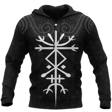 FUNSTUFFPRINT - Viking Eagle Iceland 3D Hoodie and Zip Hoodie