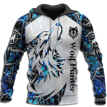 FUNSTUFFPRINT Wolf 3D Hoodie and Zip Hoodie