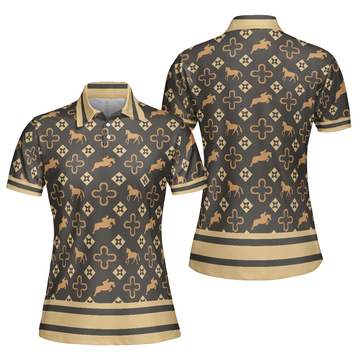 Women's Equestrian Polo Shirts Short Sleeve Women Polo Shirt