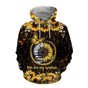 FUNSTUFFPRINT You Are My Sunshine 3D Hoodie and Zip Hoodie