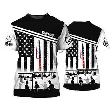 FUNSTUFFPRINT Custom Master Chef 3D Shirt Men Women, Cook Shirt, Chef T-Shirt, Gift For A Master Chef, Cook Uniform 3D T-shirt