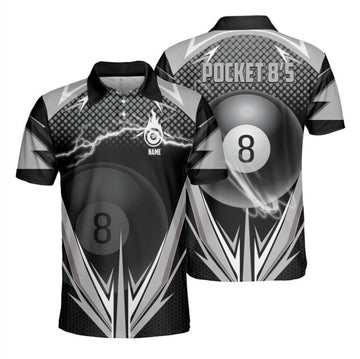 Custom 3D Print Billiard Shirt Men Women, Custom Billiard Polo Shirt, Billiard Team Gift