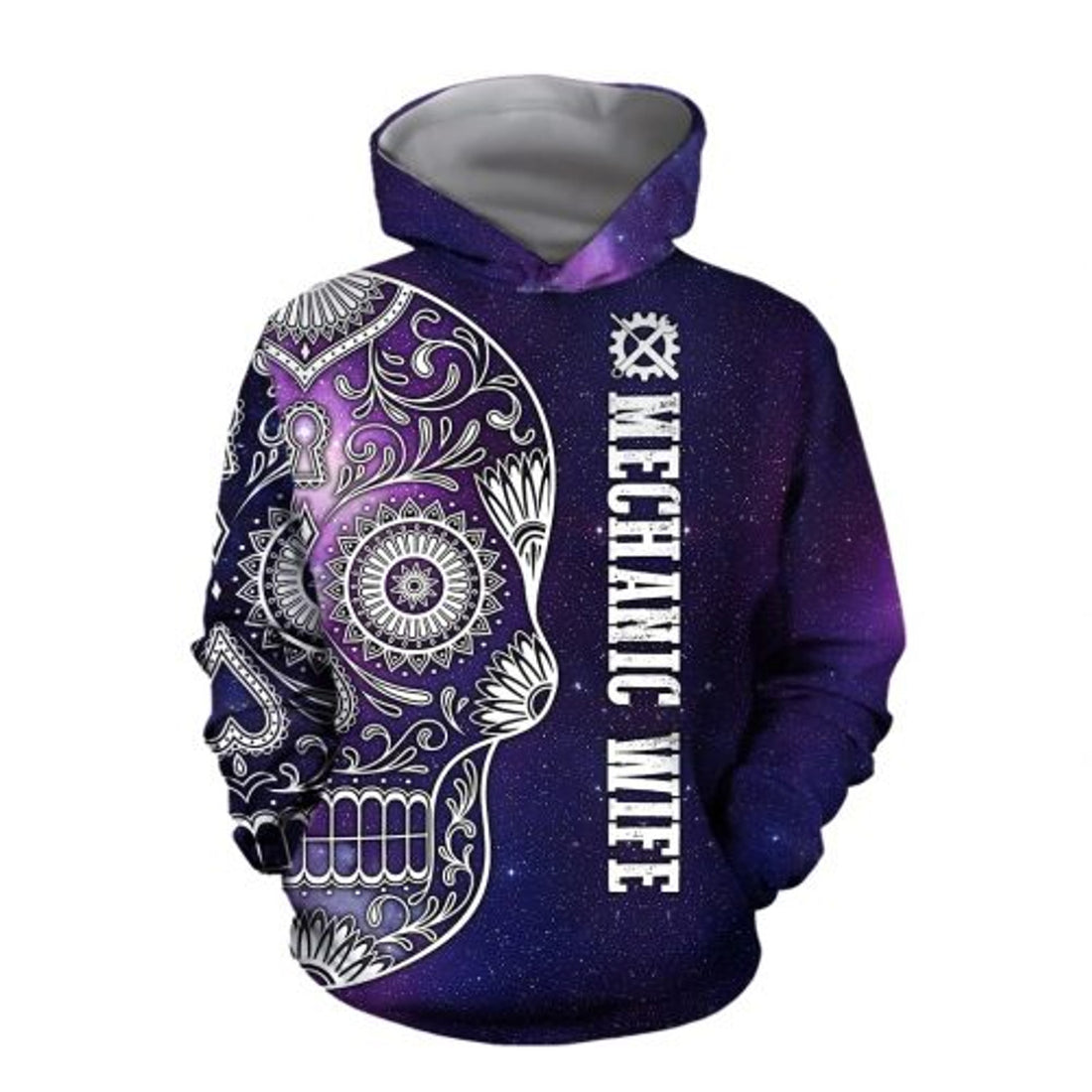 FUNSTUFFPRINT Mechanic Wife 3D Hoodie Is Taken By An Awesome Mechanic 3D Hoodie and Zip Hoodie
