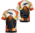 FUNSTUFFPRINT Personalized T-Shirt, Hoodie - Native American Bison Bull Buffalo Sun 3D T-shirt