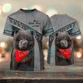 FUNSTUFFPRINT Chow Chow Never Walk Alone 3D Full Print T-Shirt, Christmas Dog Memorial Gifts for loss of Dog 3D T-shirt