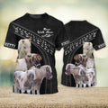FUNSTUFFPRINT Minishetty Love Never Walk Alone Black 3D Full Print T-Shirt, Shirt For Horse Lovers 3D T-shirt