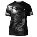 FUNSTUFFPRINT Dark Tattoo Tee Shirt Tattoo Lover Personalized Name 3D T-Shirt Gift For Tattoo Artist