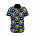 LGBT Pride Shirt, Colorful Flag Of Lgbt Rose Design Hawaiian Shirt