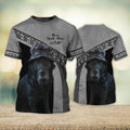 FUNSTUFFPRINT Bloodhounds Love Never Walk Alone 3D Full Print T-Shirt, Dog Memorial Gifts for loss of Dog 3D T-shirt