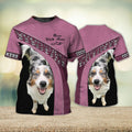 FUNSTUFFPRINT Cockers Love Never Walk Alone 3D Full Print T-Shirt, Shirt For Dog Lovers, Dog Memorial Gifts for loss of Dog 3D T-shirt