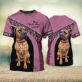 FUNSTUFFPRINT Staffies Love Never Walk Alone Love 3D Full Print T-Shirt, Shirt For Dog Lovers, Dog Memorial Gifts for loss of Dog 3D T-shirt