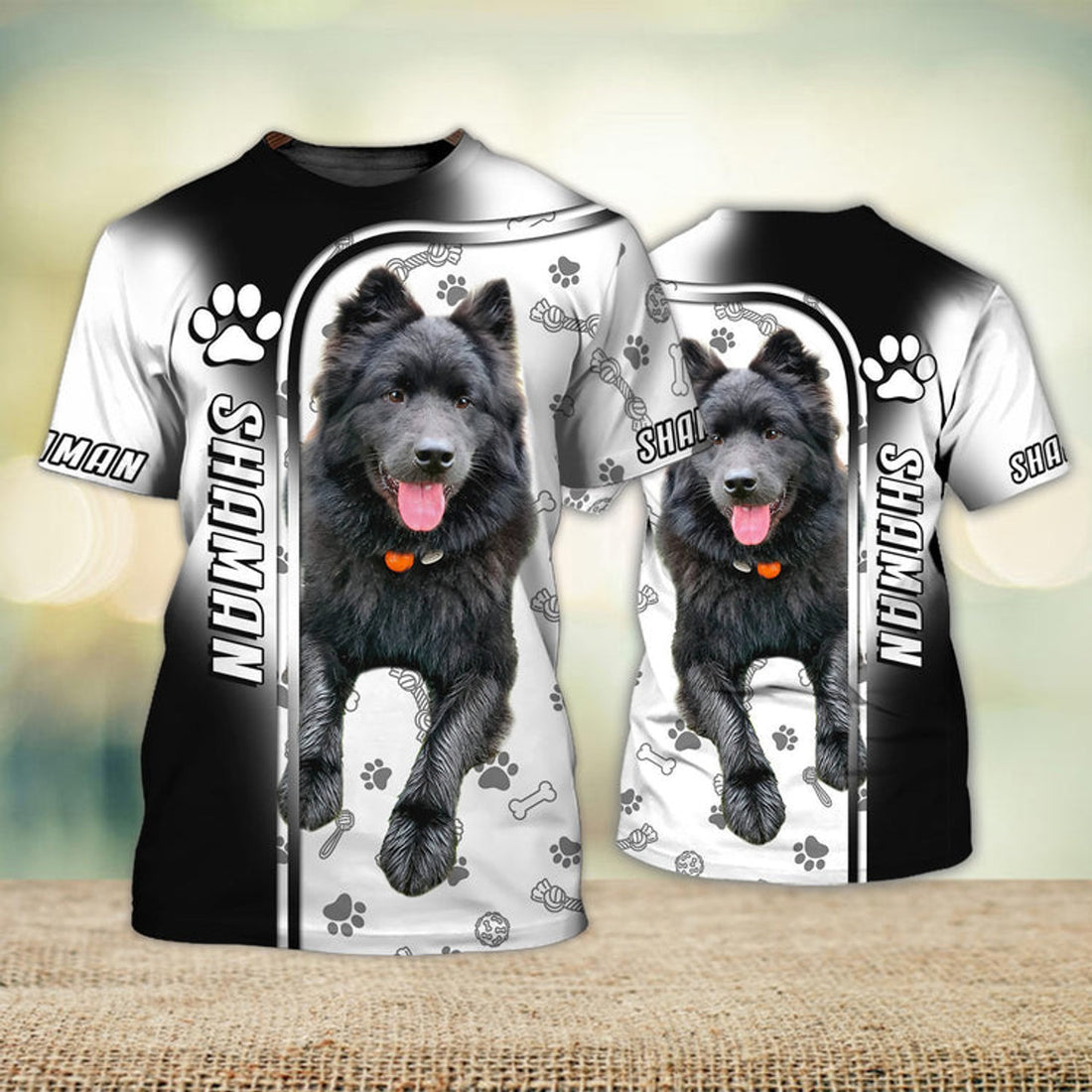 FUNSTUFFPRINT Shaman Love Never Walk Alone Love 3D Full Print T-Shirt, Shirt For Dog Lovers 3D T-shirt