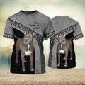 FUNSTUFFPRINT AmÃ©rican Staff Love Never Walk Alone 3D Full Print T-Shirt, Shirt For Dog Lovers, Dog Memorial Gifts for loss of Dog 3D T-shirt