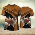 FUNSTUFFPRINT Collies Love Never Walk Alone 3D Full Print T-Shirt, Shirt For Dog Lovers, Dog Memorial Gifts for loss of Dog 3D T-shirt