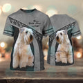 FUNSTUFFPRINT Irish Wheaten terrier Love Never Walk Alone 3D Full Print T-Shirt, Christmas Dog Memorial Gifts for loss of Dog 3D T-shirt
