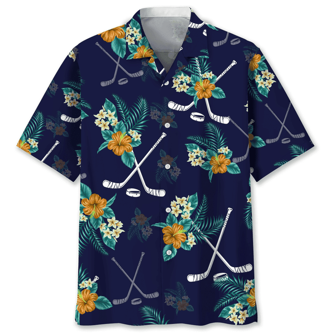 Hockey Hawaiian Tropical Hawaiian Shirt, Summer Gift For Hockey Lovers