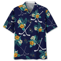 Hockey Hawaiian Tropical Hawaiian Shirt, Summer Gift For Hockey Lovers