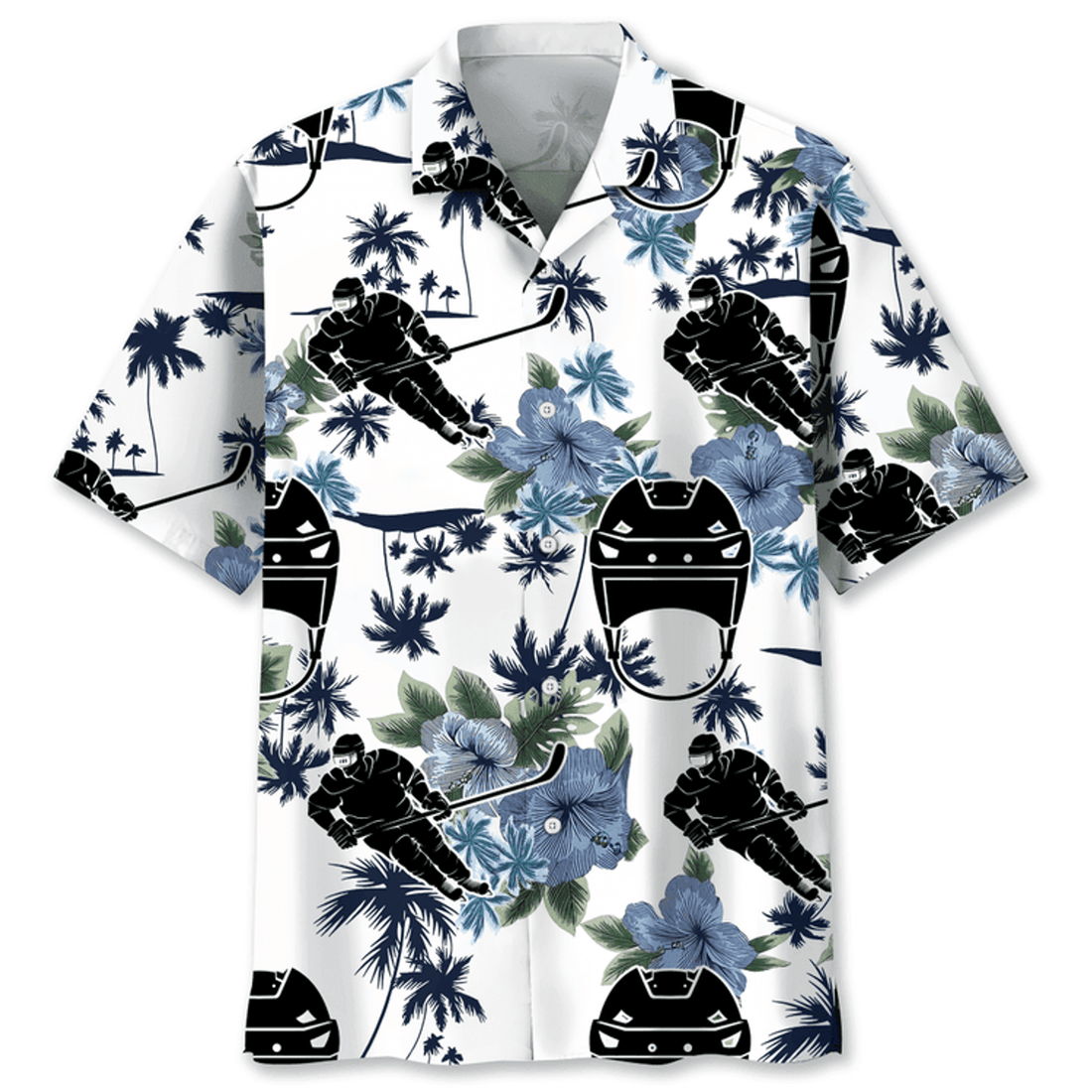 Hockey Nature Hawaiian Shirt, Summer Gift For Hockey Lovers