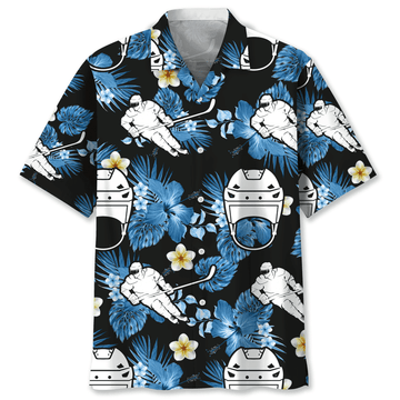 Hockey Nature Hawaiian Shirt, Summer Gift For Hockey Lovers