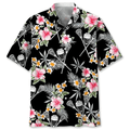 Lacrosse Flower Hawaiian Shirt, Gifts For Lacrosse Players