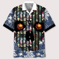 Volleyball Flower Skull Hawaiian Shirt, Idea Shirt for Volleyball Players, Skull Volleyball Shirt