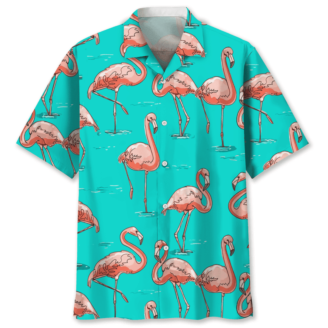 3D All Over Print Flamingo Hawaiian Shirt, Hawaii Beach Aloha Shirt for Men, Flamingo Shirt