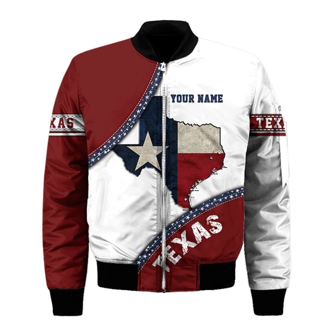 FUNSTUFFPRINT Texas 3D Bomber Jacket