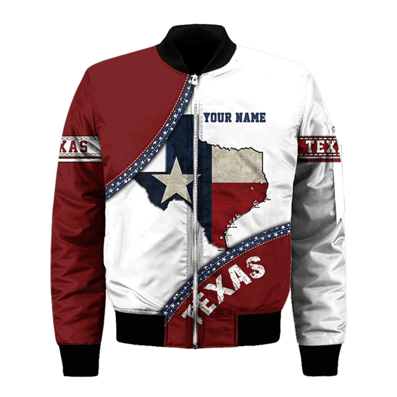 FUNSTUFFPRINT Texas 3D Bomber Jacket