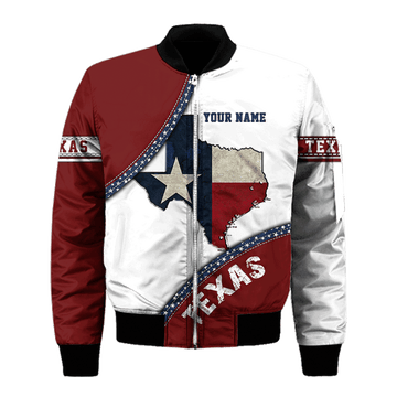 FUNSTUFFPRINT Texas 3D Bomber Jacket