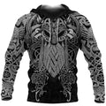 FUNSTUFFPRINT Vikings Odin Mjolnir Thor's Hammer 3D Hoodie and Zip Hoodie