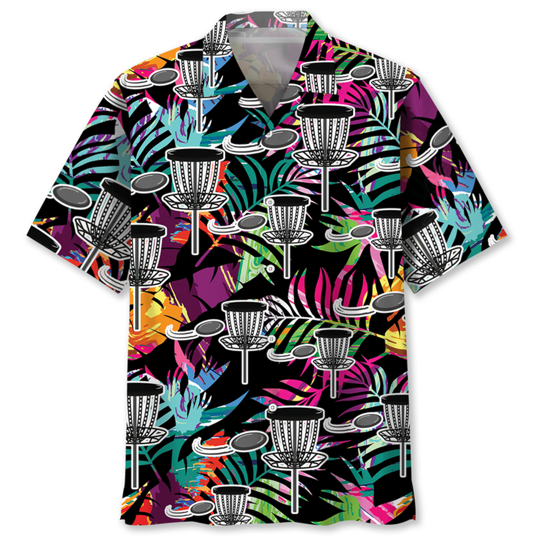 Disc Golf Evolution Hawaiian Shirt, Beach Aloha Hawaii Shirt for Disc Golf