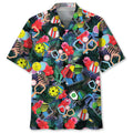 Pickleball Tropical Hawaiian Shirt, 3D Full Printed Pickleball Sport Hawaii Beach Shirt