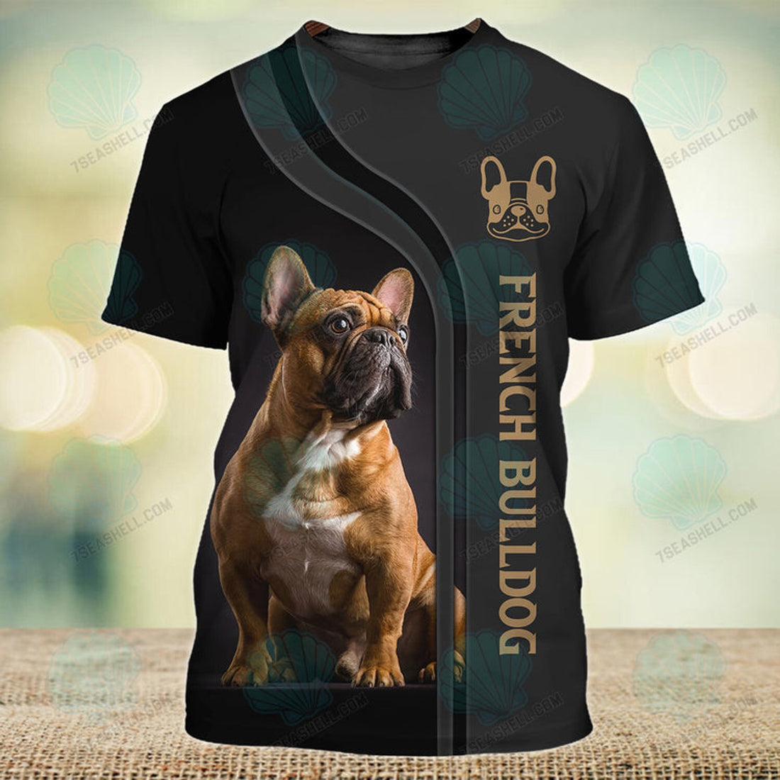 FUNSTUFFPRINT French Bulldog Lover 3D Full Print T-Shirt, PerfecT-Shirt for French Bulldog Dog Lovers 3D T-shirt