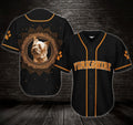 Custom Yorkshire Terrier Mandala Circle Personalized and Photo Baseball Jersey