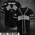 Custom Personalized Racing Your Name Baseball Jersey, Gift For Race Lover, Dirt Bike Shirt, Personalization Racer