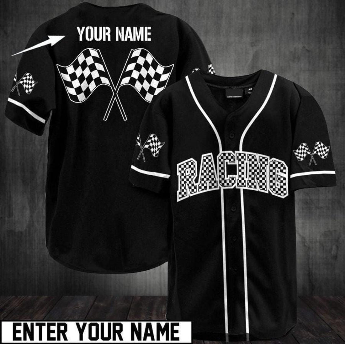 Personalized Racing Your Name Baseball Jersey, Gift For Race Lover, Dirt Bike Shirt, Personalization Racer