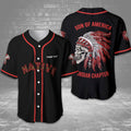 Custom Native American Son Of America Indian Chapter Personalized Baseball Jersey