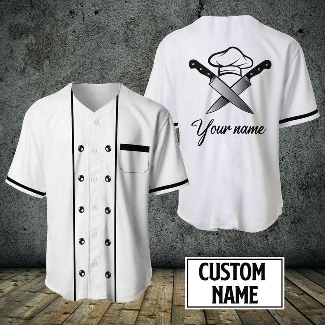 Custom Chef Proud Personalized Baseball Jersey, Gift for Master Chef