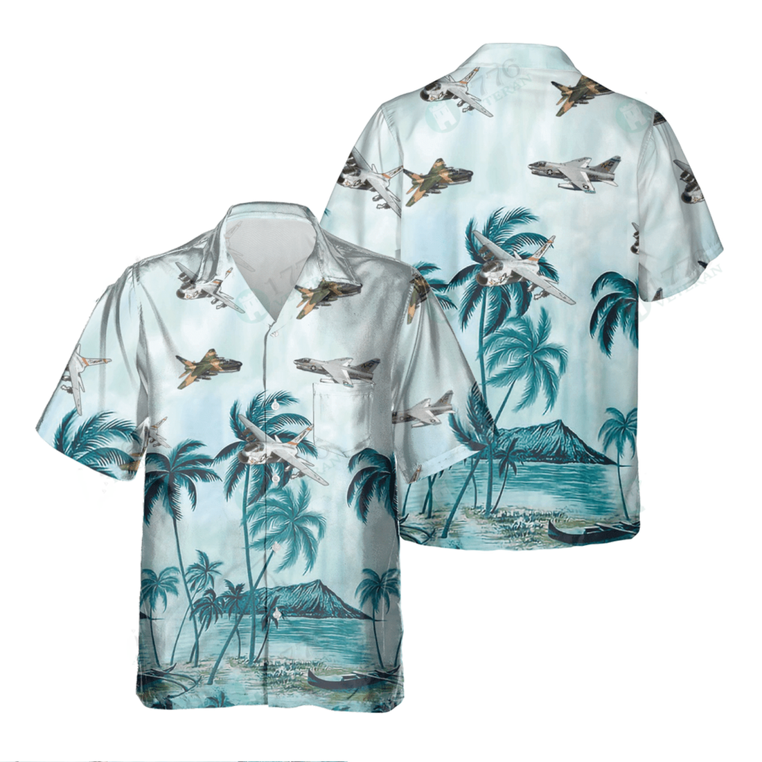 A-7 Corsair Ii Hawaiian Shirt, Hawaiian Shirt for Men Dad Veteran, Patriot Day