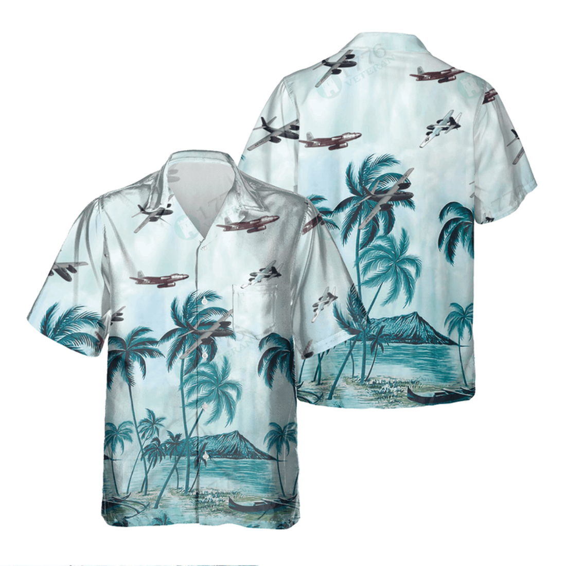 B-45 TORNADO Hawaiian Shirt, Hawaiian Shirt for Men Dad Veteran, Patriot Day