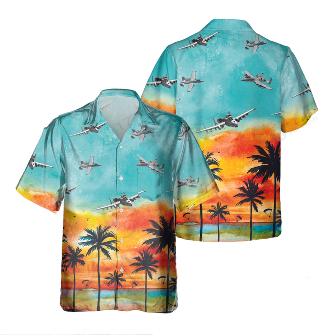 A-10 Thunderbolt Ii Hawaiian Shirt, Hawaiian Shirt for Men Dad Veteran, Patriot Day