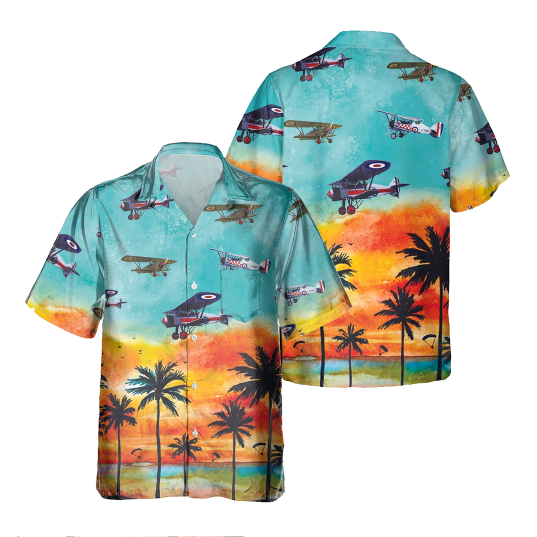 Armstrong Whitworth Siskin Hawaiian Shirt, Hawaiian Shirt for Men Dad Veteran, Patriot Day