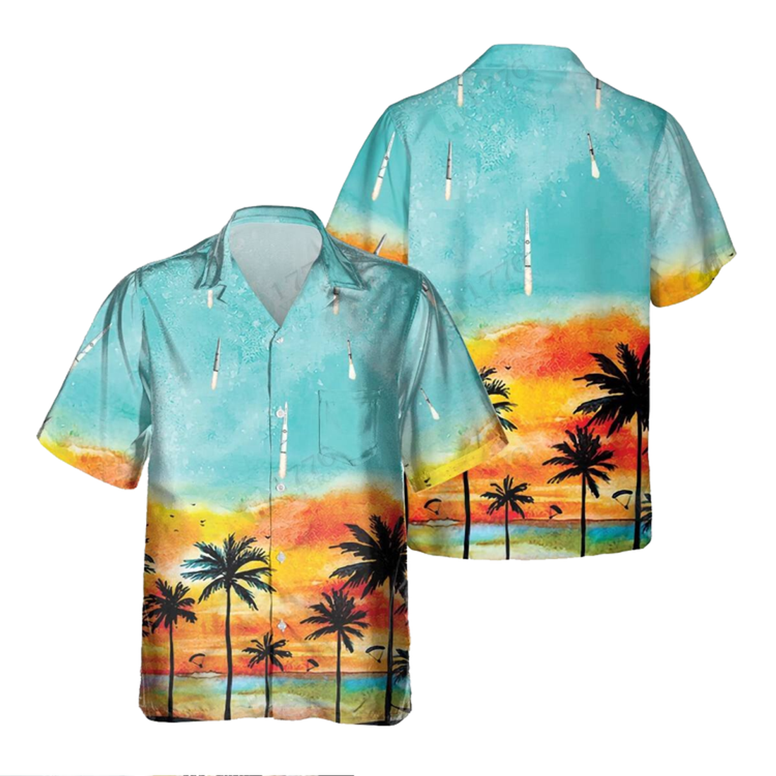 ICBM Minuteman Missle C1 Hawaiian Shirt, Hawaiian Shirt for Men Dad Veteran, Patriot Day